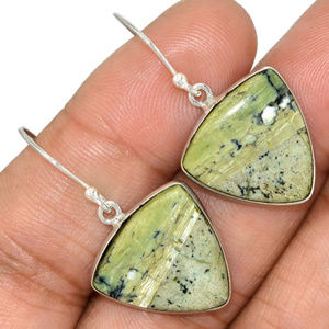 Imperial Opal Gemstone Earrings Solid 925 Silver